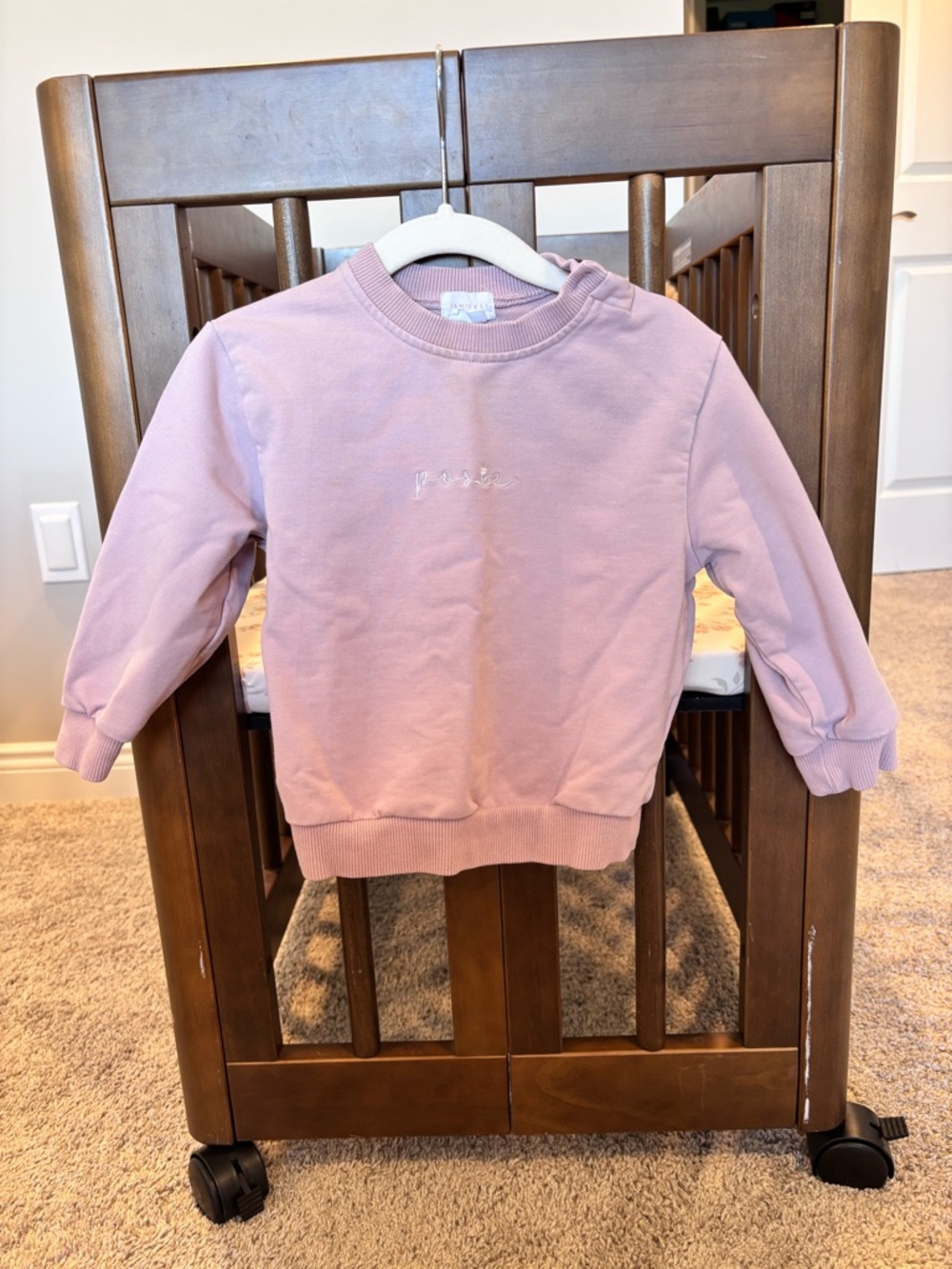 Jamie Kay Dusty Pink Crewneck Sweatshirt for Kids